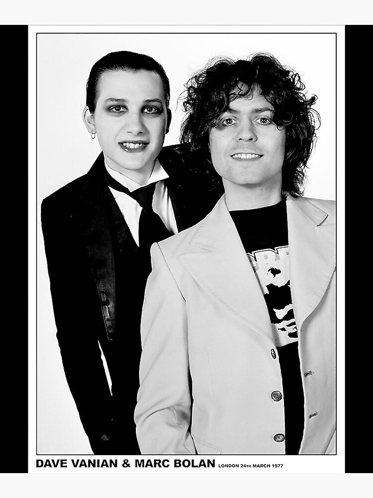 Disover Dave Vanian And Marc Bolan Premium Matte Vertical Poster