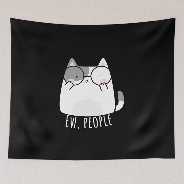 Item preview, introverted but cat miaw lovers my favourite people and animal  gifts for family and friends designed and sold by Fortified.