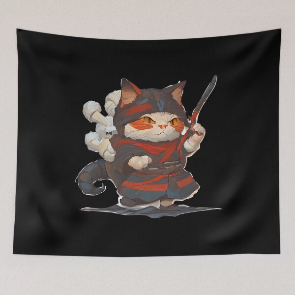 Item preview, Artificially Intelligent Samurai Cat designed and sold by Mechanical-Artt.