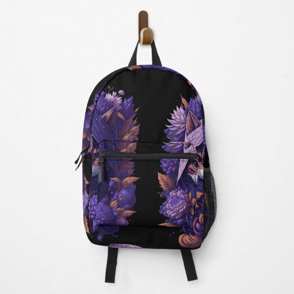Item preview, Cat ninja with flowers in purple style designed and sold by EncourageUMore.
