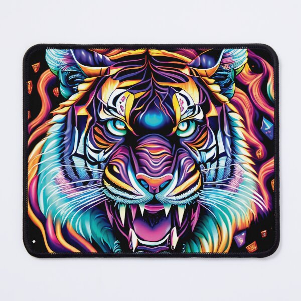 Item preview, Cosmic Psychadelic Tiger 001 designed and sold by ElectraW.