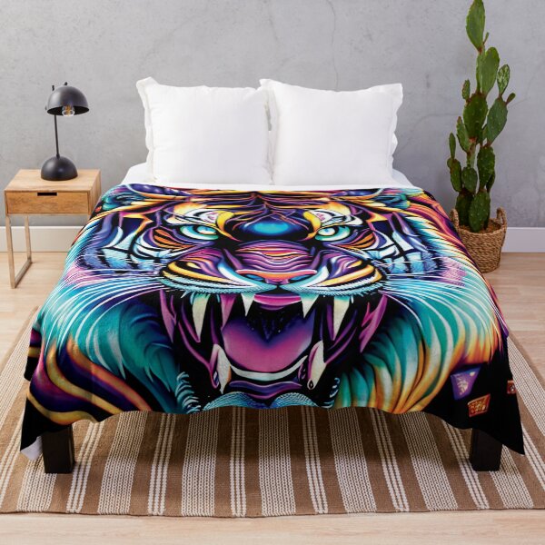 Item preview, Cosmic Psychadelic Tiger 001 designed and sold by ElectraW.