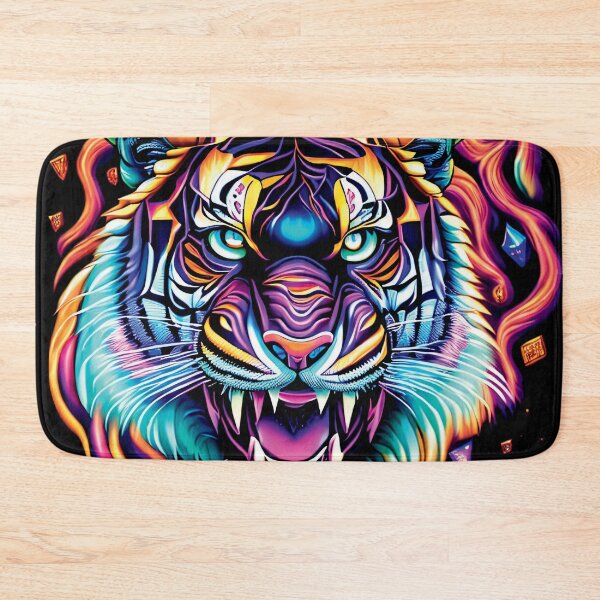 Item preview, Cosmic Psychadelic Tiger 001 designed and sold by ElectraW.