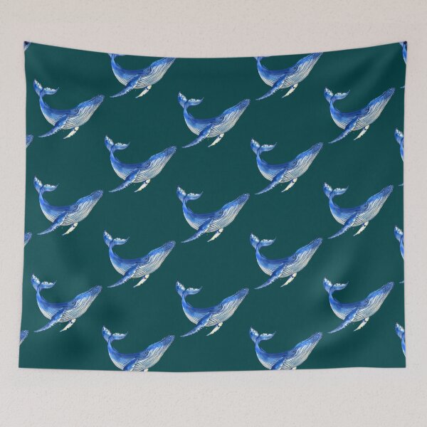 Item preview, Watercolor whale   designed and sold by NicoleWanzo.