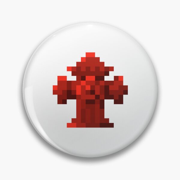 Item preview, Red Fire Hydrant  Pixel Art | Street Theme Design designed and sold by anycolorart.