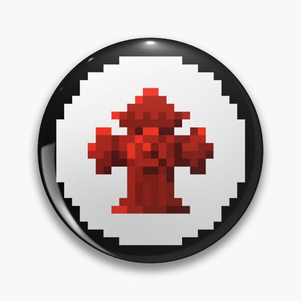 Item preview, Red Fire Hydrant  Pixel Art | Street Theme Design designed and sold by anycolorart.