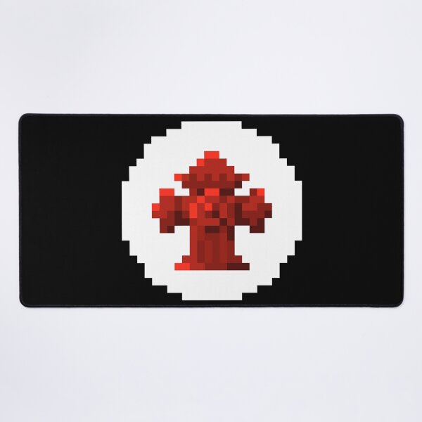 Item preview, Red Fire Hydrant  Pixel Art | Street Theme Design designed and sold by anycolorart.