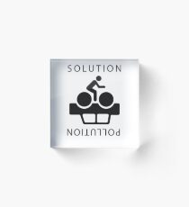 Solution To Pollution Acrylic Block