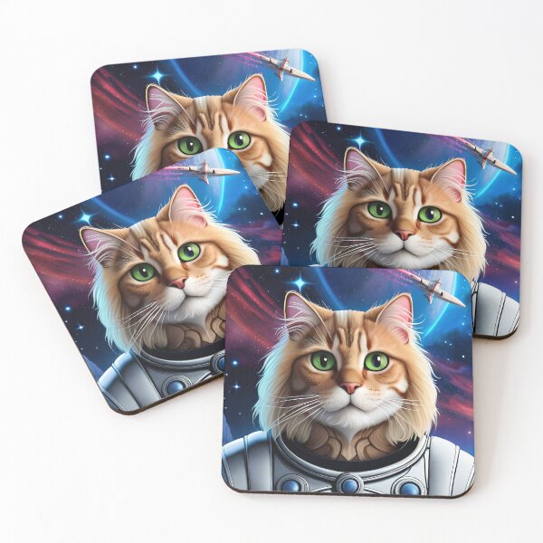 Aperçu de l'œuvre Chat de l'espace créée et vendue par mazitovaart8.
