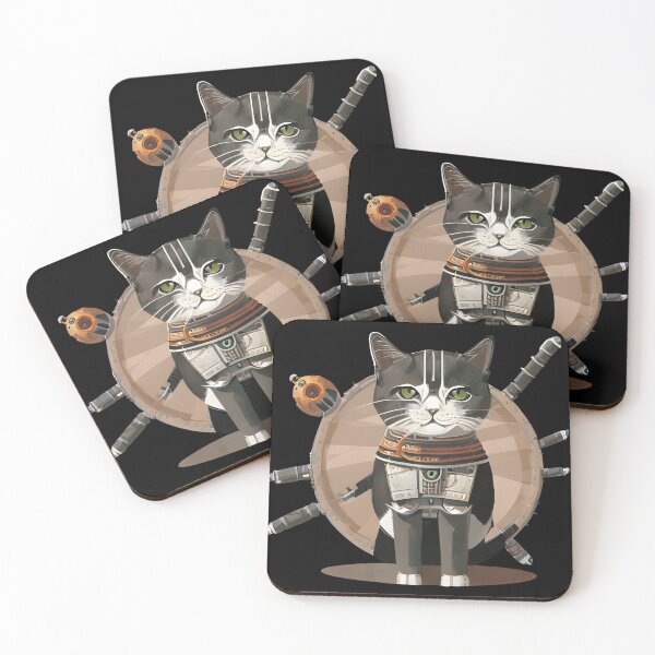Item preview, Katana-Wielding Feline - A Samurai Cat AI Creation designed and sold by Mechanical-Artt.