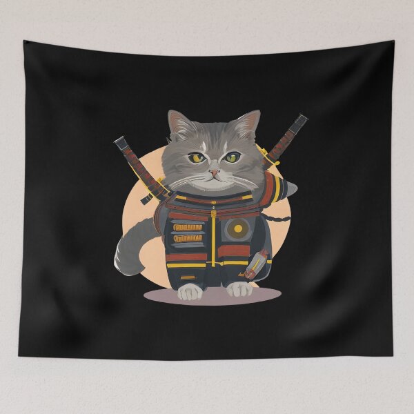 Item preview, The AI Samurai Cat Chronicles designed and sold by Mechanical-Artt.