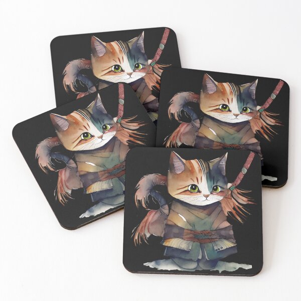 Item preview, The AI-Generated Samurai Cat designed and sold by Mechanical-Artt.