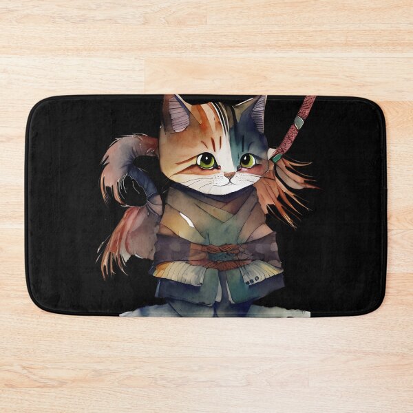 Item preview, The AI-Generated Samurai Cat designed and sold by Mechanical-Artt.