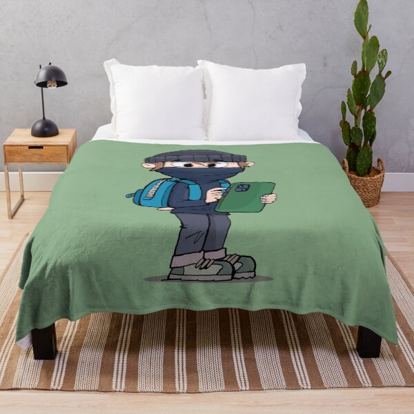 Item preview, boy with a masked face is using a mobile phone designed and sold by duxpavlic.