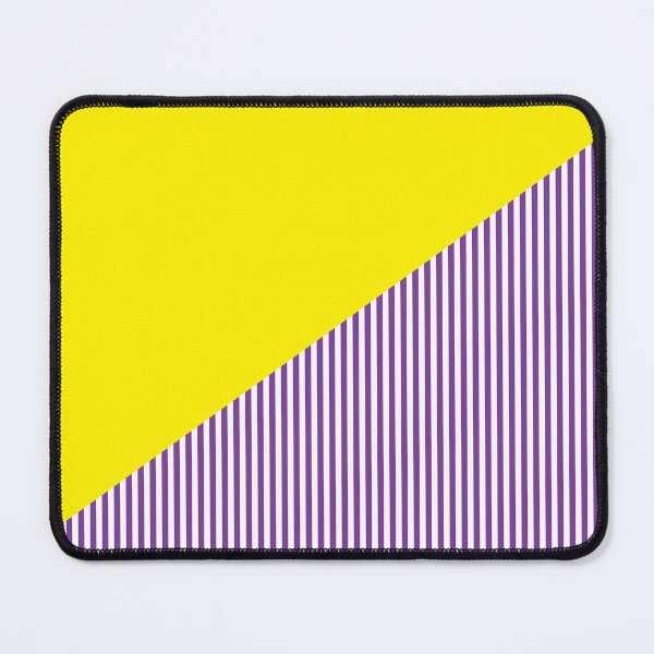 Item preview, Triangle and Stripes | Mixed Patterns | Yellow and Purple designed and sold by rsty11.