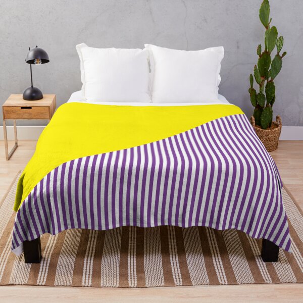 Item preview, Triangle and Stripes | Mixed Patterns | Yellow and Purple designed and sold by rsty11.