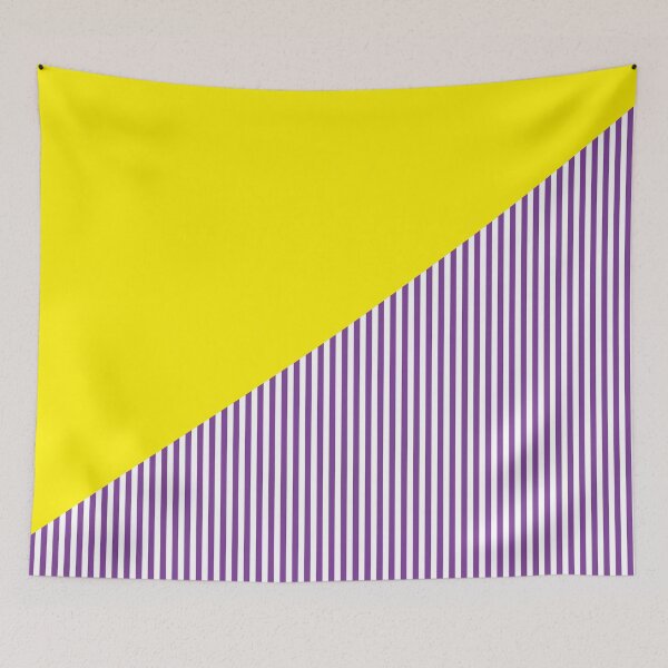 Item preview, Triangle and Stripes | Mixed Patterns | Yellow and Purple designed and sold by rsty11.