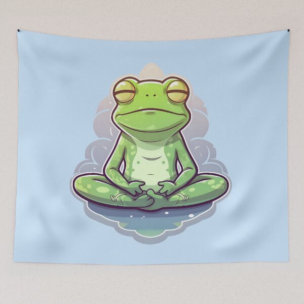Item preview, Meditating frog, meditation designed and sold by DerSenat.