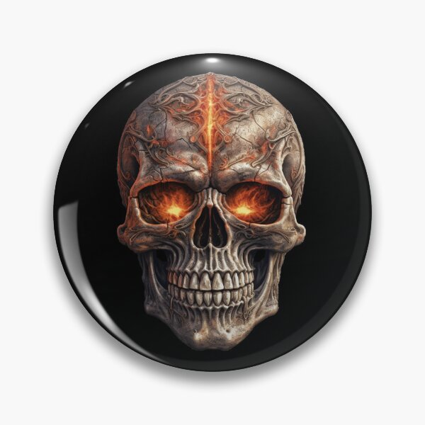 Item preview, Dark matter skull with flaming eyes designed and sold by MrBuzzsaw.