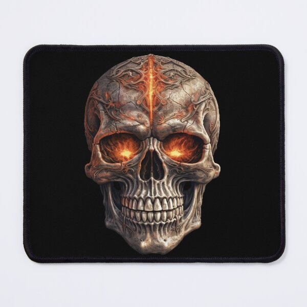 Item preview, Dark matter skull with flaming eyes designed and sold by MrBuzzsaw.