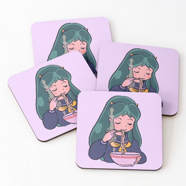 Item preview, I draw invader lum eating ramen / urusei yatsura alien oni girl designed and sold by RansRoom.