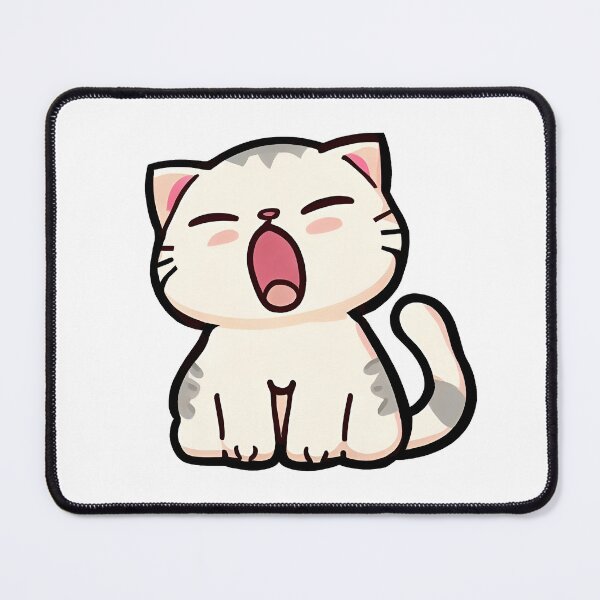 Item preview, Kawaii Yawn Cat designed and sold by PI-CO.