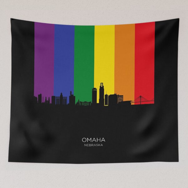 Item preview, Omaha Nebraska Skyline designed and sold by ArtPrints.