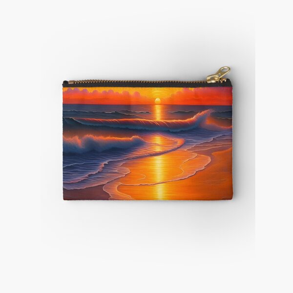 Item preview, Orange Beach Sunset Painting designed and sold by Tamas Das.