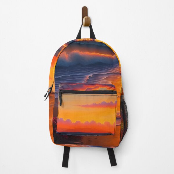 Item preview, Orange Beach Sunset Painting designed and sold by Tamas Das.