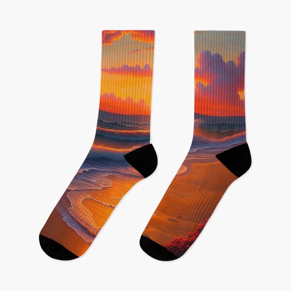 Item preview, Orange Beach Sunset Painting designed and sold by Tamas Das.