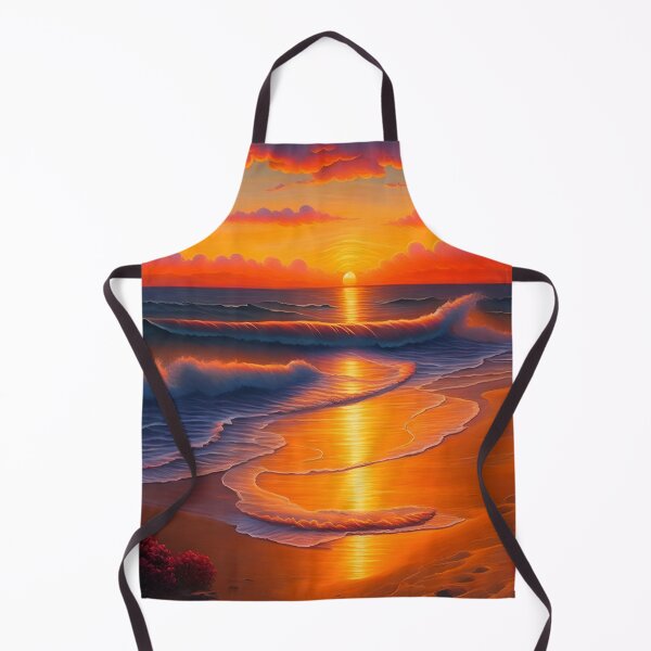Item preview, Orange Beach Sunset Painting designed and sold by Tamas Das.