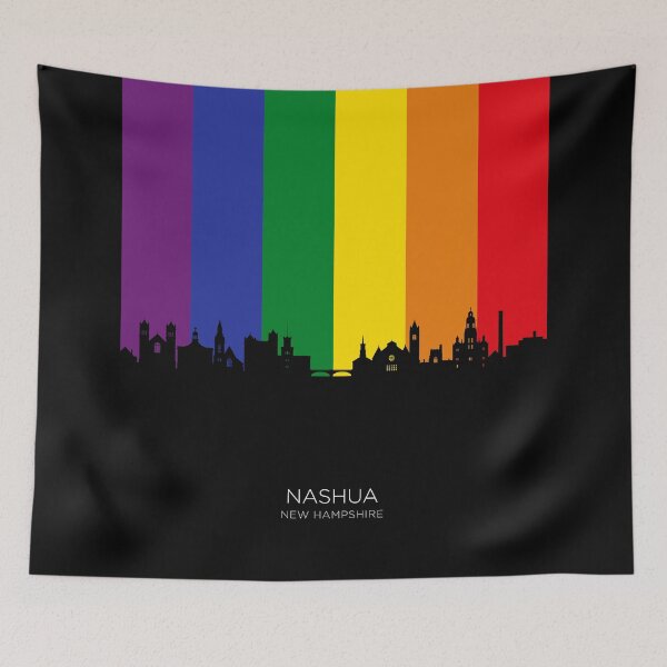 Item preview, Nashua New Hampshire Skyline designed and sold by ArtPrints.