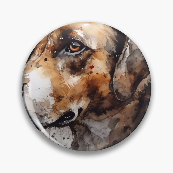 Item preview, Adorable Canine Watercolor Charm designed and sold by Paintings By Simon .