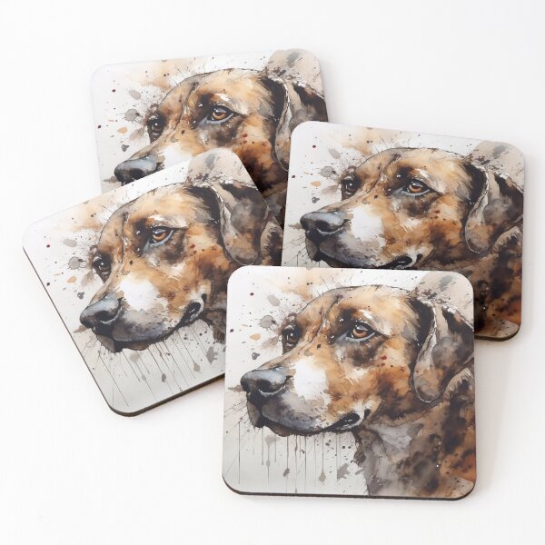 Item preview, Adorable Canine Watercolor Charm designed and sold by Paintings By Simon .