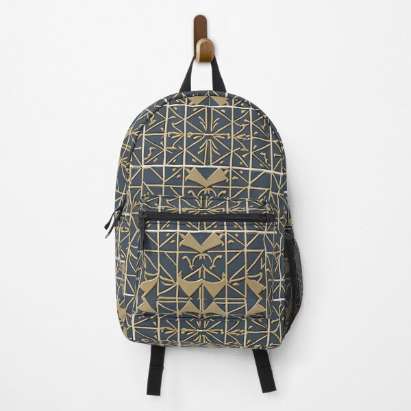Item preview, Retro Tile Pattern dark yellow and dark blue designed and sold by RetroTile.