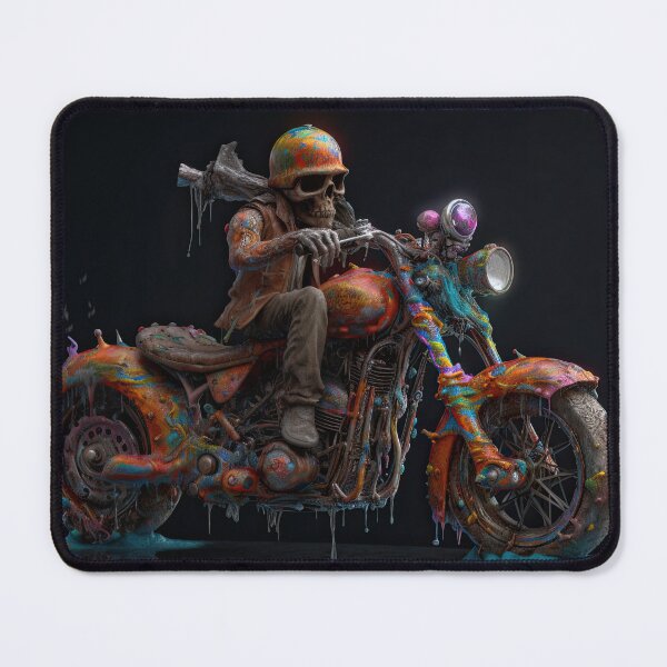 Item preview, Skeleton Biker Riding A Wet Painted Bike designed and sold by Diego Re.
