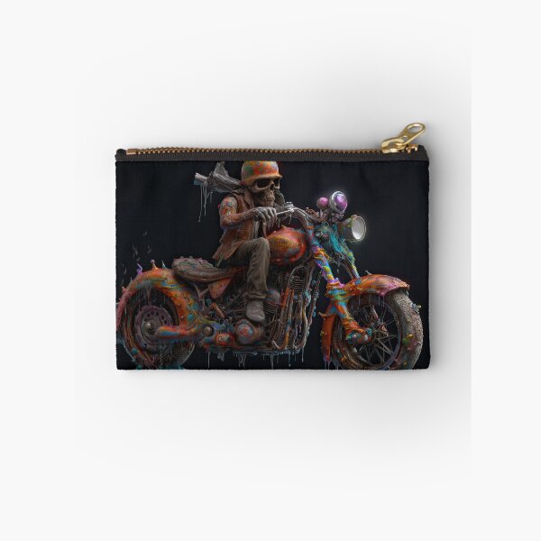 Item preview, Skeleton Biker Riding A Wet Painted Bike designed and sold by Diego Re.