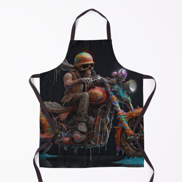 Item preview, Skeleton Biker Riding A Wet Painted Bike designed and sold by Diego Re.