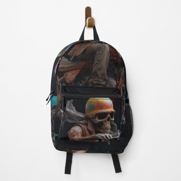 Item preview, Skeleton Biker Riding A Wet Painted Bike designed and sold by Diego Re.