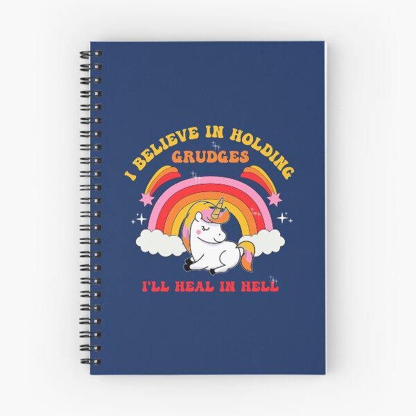 Item preview, I Believe In Holding Grudges I_ll Heal In Hell Cute Unicorn   designed and sold by thrillmax79.