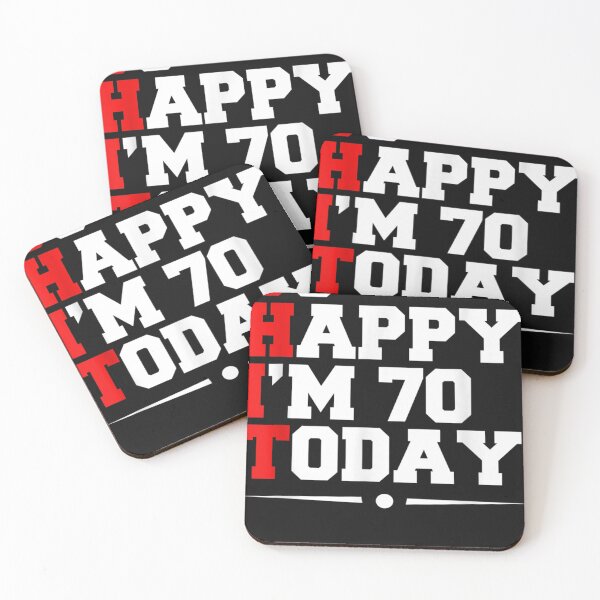 Item preview, 70th Birthday So Happy I'm 70 Today Funny 70 Years Old T-Shirt designed and sold by NixonAlford.