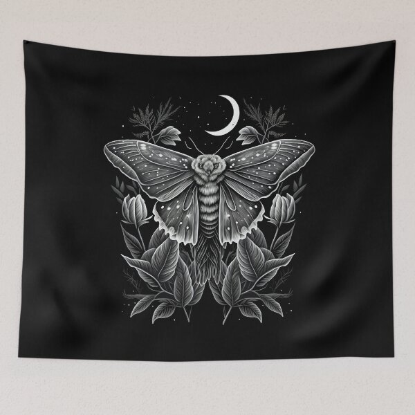 Item preview, moth with moon designed and sold by DerSenat.