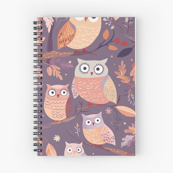 Item preview, Cute Owls Abstract Vector Pattern designed and sold by TheThreePixels.