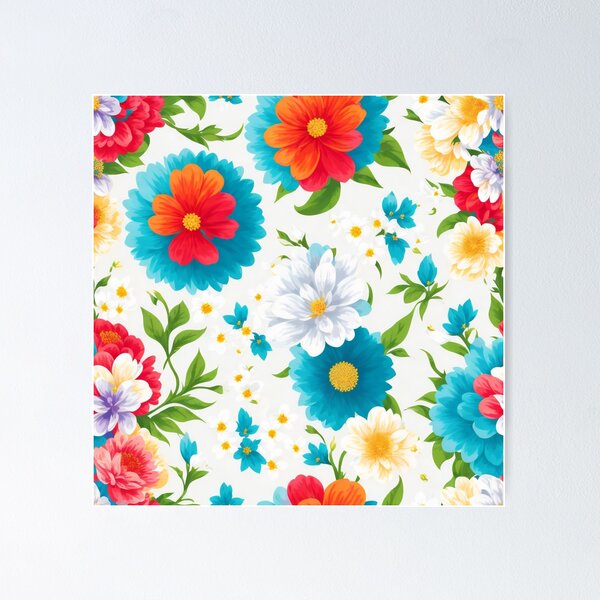 Item preview, red and white  flower  on a light background pattern designed and sold by jkrphoto.