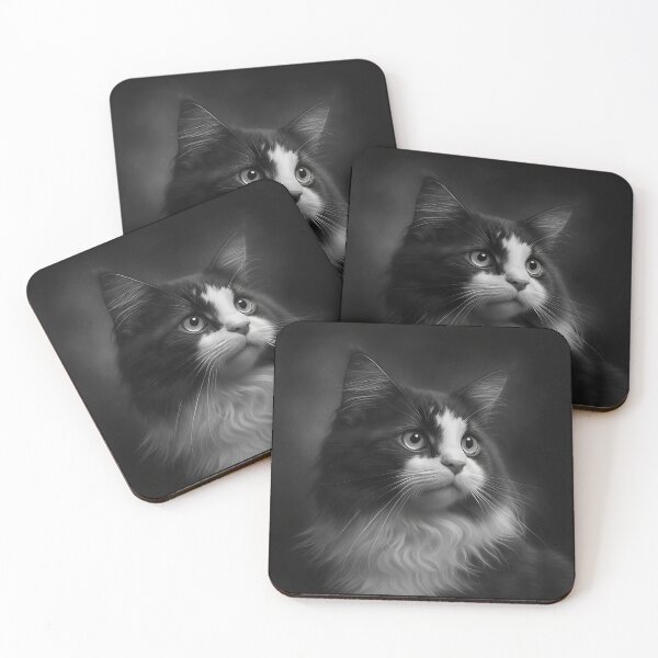 Item preview, Maine Coon portrait cat - cat lover designed and sold by SameeraDammeyer.