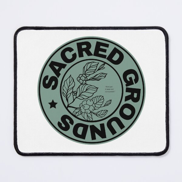 Item preview, Sacred Grounds | Coffee | Cafe Logo | Alternate | Christian Design designed and sold by SenehDesignCo.