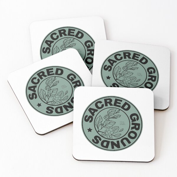 Item preview, Sacred Grounds | Coffee | Cafe Logo | Alternate | Christian Design designed and sold by SenehDesignCo.