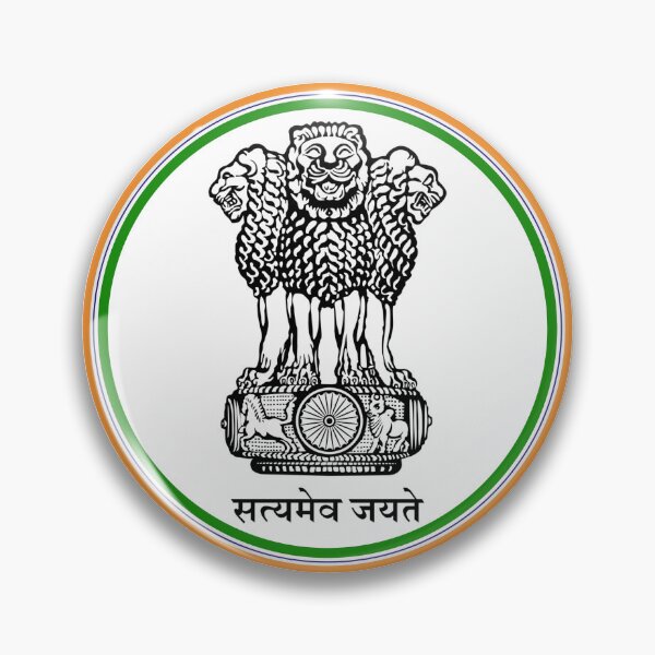 Item preview, India Circled Coat of Arms designed and sold by PatternsUp.
