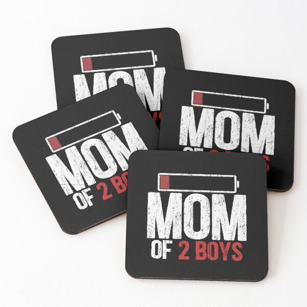 Item preview, Mom of 2 Boys Low Battery Power designed and sold by Dolphin Graphic.