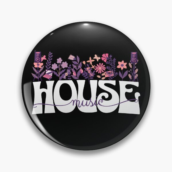 Item preview, HOUSE MUSIC  - In Full Bloom (white/pink/purple) designed and sold by Discothreadz.
